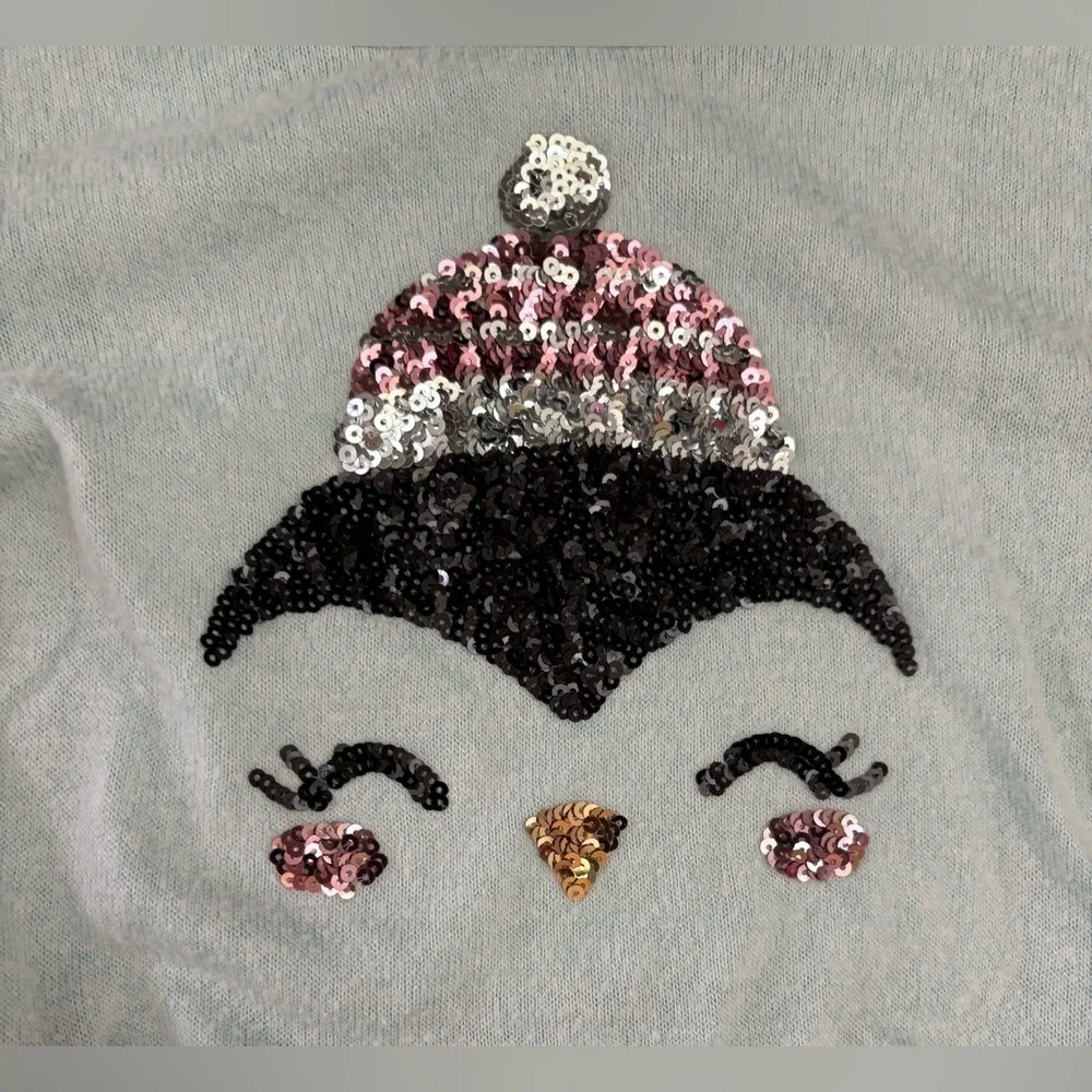 Rumi+Ryder girls sequin penguin dress Sz medium 8/10